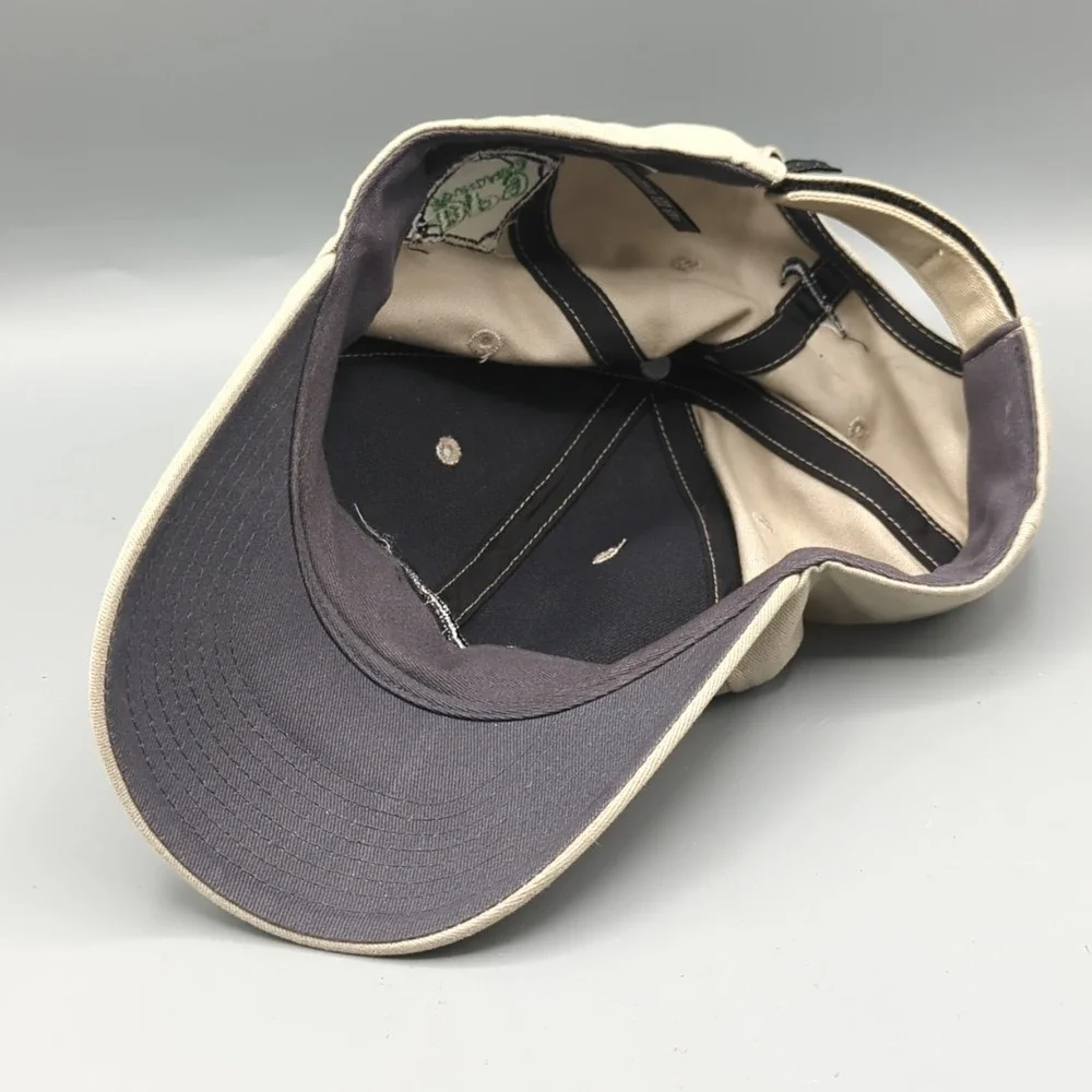 Vintage Darrell Pollack Dp9 Foundation Nike Golf Hat Cap Khaki Tan Swoosh OSFA